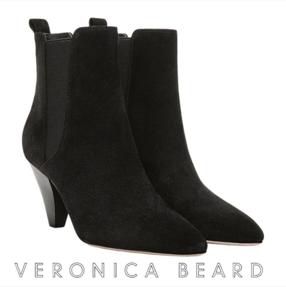 Veronica Beard Baxter Suede Western Chelsea Boots Size 9 MUST SELL! - Picture 2 of 16